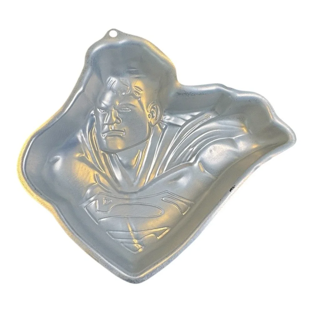 Wilton Superman Cake Pan Silver DC Comics Superhero Baking Mold 2105-3350